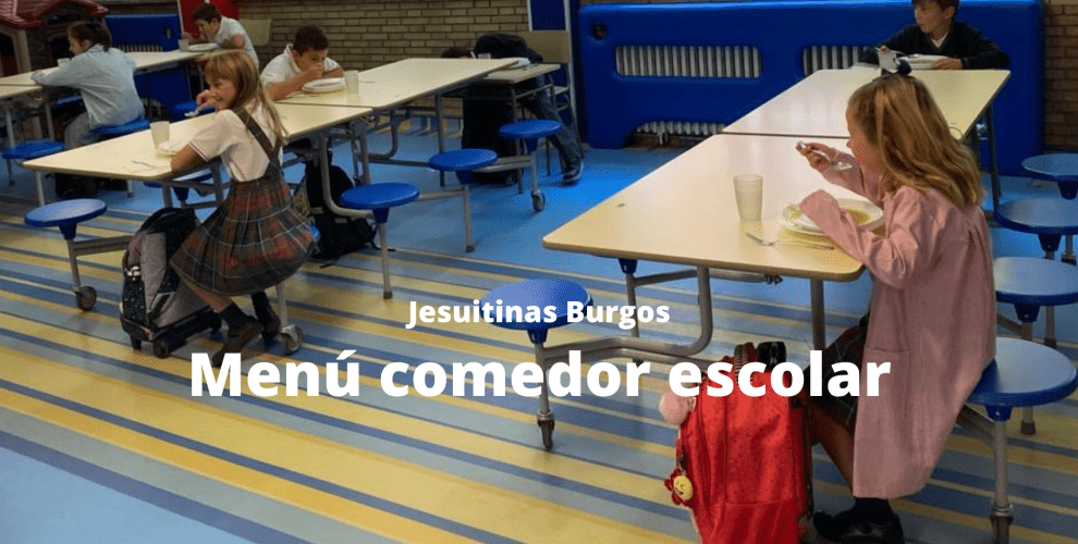 Menú comedor escolar para el presente trimestre