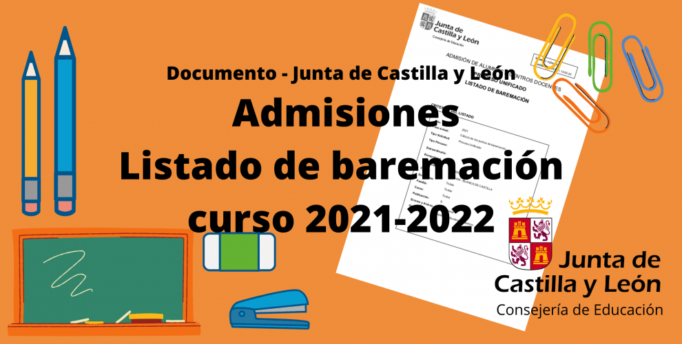 Admisión del alumnado Infantil, EPO, ESO y BACH